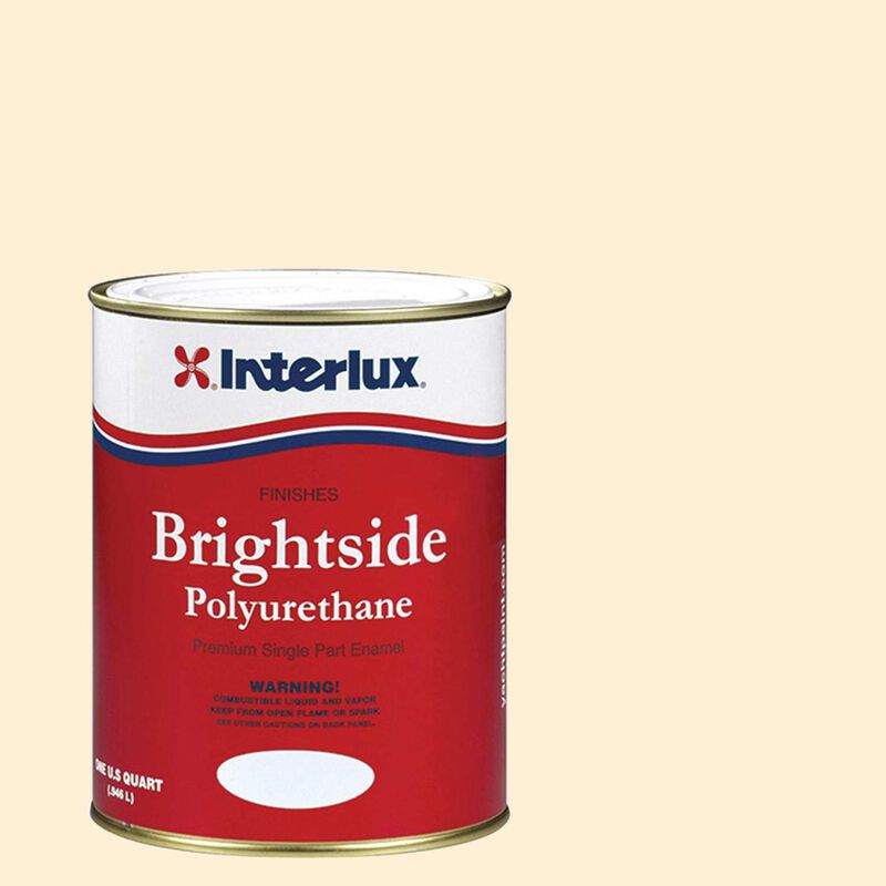 INTERLUX YACHT FINISHES, Interlux Brightside Polyurethane Topside Finish, Hatteras Off White (1990) - Qt.