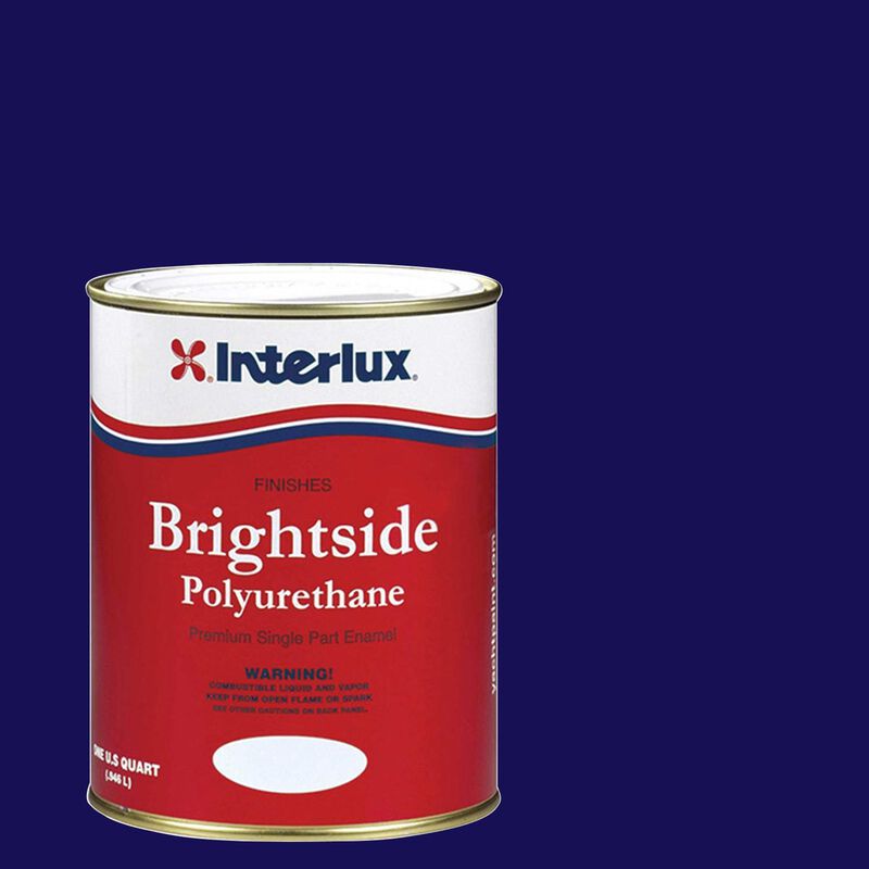 INTERLUX YACHT FINISHES, Interlux Brightside Polyurethane Topside Finish, Sapphire Blue - Qt.