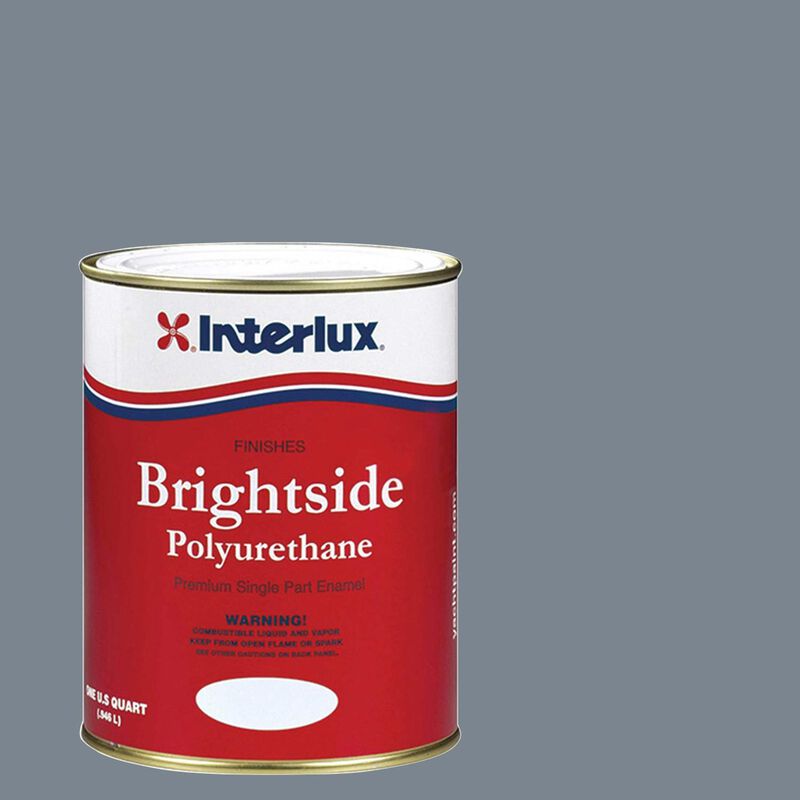 INTERLUX YACHT FINISHES, Interlux Brightside Polyurethane Topside Finish, Steel Gray - Qt.