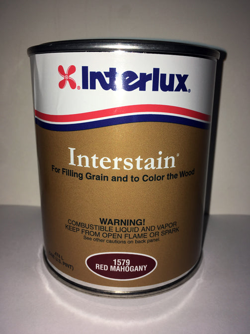 INTERLUX YACHT FINISHES, Interlux Interstain Wood Filler, Red Mahogany - Pint
